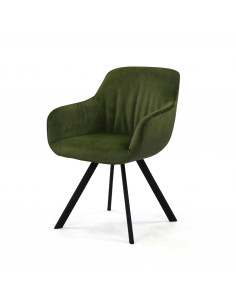 Armchair upholstered in velvet VELOURS for office and contract sde887008