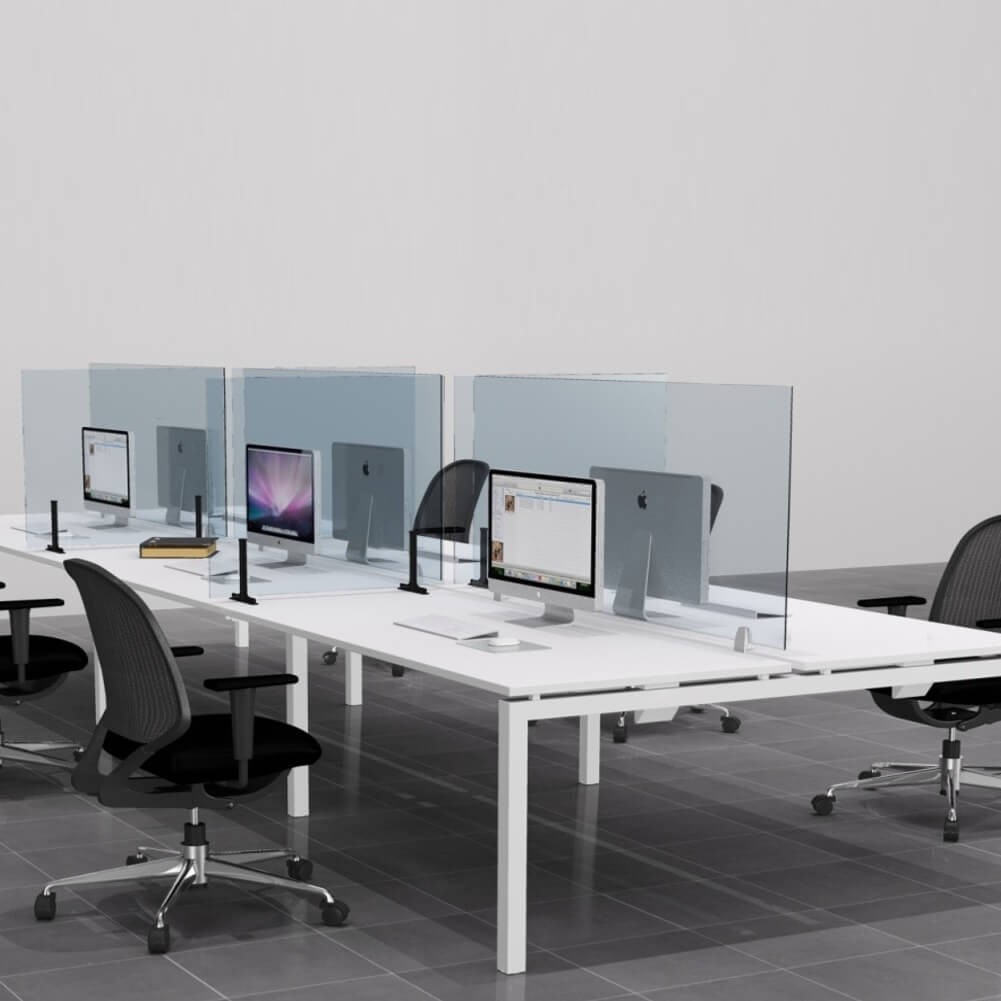 Glass Office Des Or Divider For Work, What Is A Two Sided Desk Called