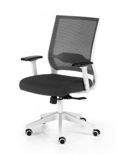 Cadira d'oficina giratòria malla blanca Sidney ste2033002