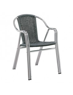 Cadeira hotelaria alumínio empilhável sho1032007