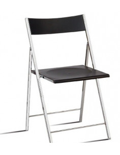Cadeira metálica dobrável-preta spl122005 cor preto