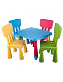 sedia bambino di colore cpu2005003 set con tavolo rettangolare