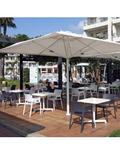 Desgin Terrace exemple: 4m sun umbrella and furniture kho1032020