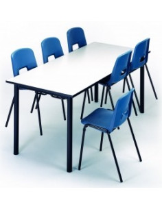 taula per a l'escola de menjador-sala a recollir cadires mes105012