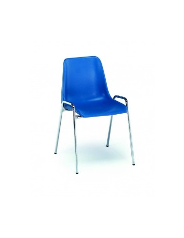 sedia in aula a colori con struttura cromata spo105001