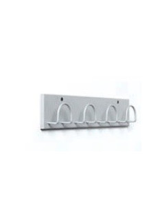 Indumento rack, color grigio metallizzato, 3, 4 o 6 ganci