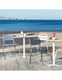 Sedia in alluminio, impilabile Barceloneta de ISIMAR sho1145006
