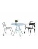 Aluminum stackable outdoor chair sho1045006