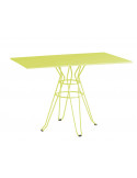 Tavolo vintage rettangolare vintage giallo