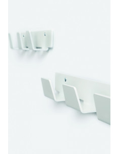 Wall mounted coat rack with 3,4 or 6 small hangers