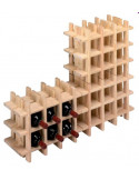 Vino rack per 9 a 169 bottiglie di pino naturale comp2016001
