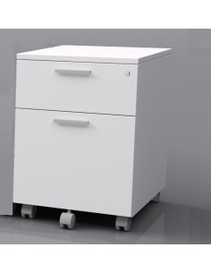 2 drawers pedestal with wheels, aca1044003