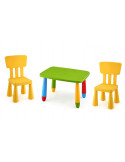 nens taula rectangular cpu2005001 amb la corresponent cadires