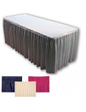 Pleated skirt by the metre for banquet furniture