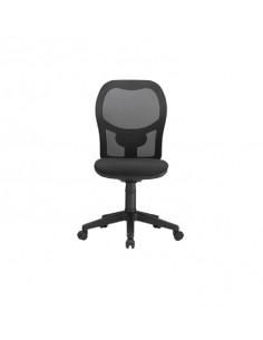 Cadira d'oficina per a lliurament immediat giratori, respatller en malla de color negre