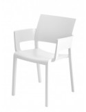 Sedia fiona con l'opzione di rivestimento del sedile RESOL impilabile con braccioli per ristoranti in colore 