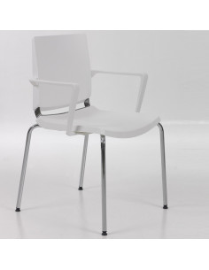Multipurpose chair with arms 4 feet ATENEA by DILEOFFICE spo832002 