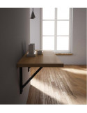 Tavolo pieghevole a parete in legno lamellare