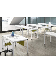 Office table with metal frame design in stock