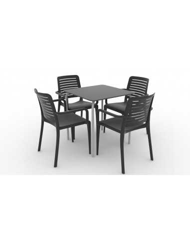 Collezione sedia PARK e tavolo GRODAS compacta kho1104009