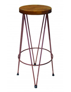 Wood vintage stool DAKOTA sta1022001