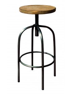 Wood vintage stool MISURI sta1022004