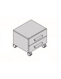 Cassettiera con ruote colori per il desktop di studio mju2023006