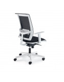 Sedia ergonomica maglia bianca premium sdi166002