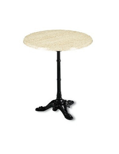 Table bistrot 332 with on marble diameter 60 mho1092001