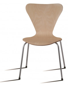 Cadeira de madeira tipo jacobsen dho1040013