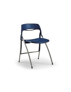 Folding chair with structure in chromed frame and seat and back colors spl72001