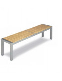Panchina in legno e alluminio vernice naturale bho1092001