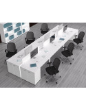 Collezione di tavoli da ufficio con mobiletto di supporto M4 SUPPORTO mop1101053