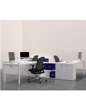 Collezione di tavoli da ufficio con mobiletto di supporto M4 SUPPORTO mop1101053