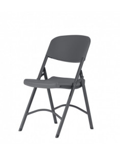Cadeira dobrável de qualidade ergonómica spl1061004 em branco, preto e cinza