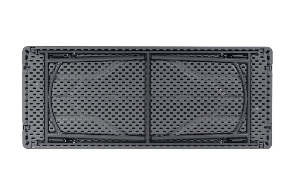 Mesa plegable en color gris oscuro de 180cm de calidad